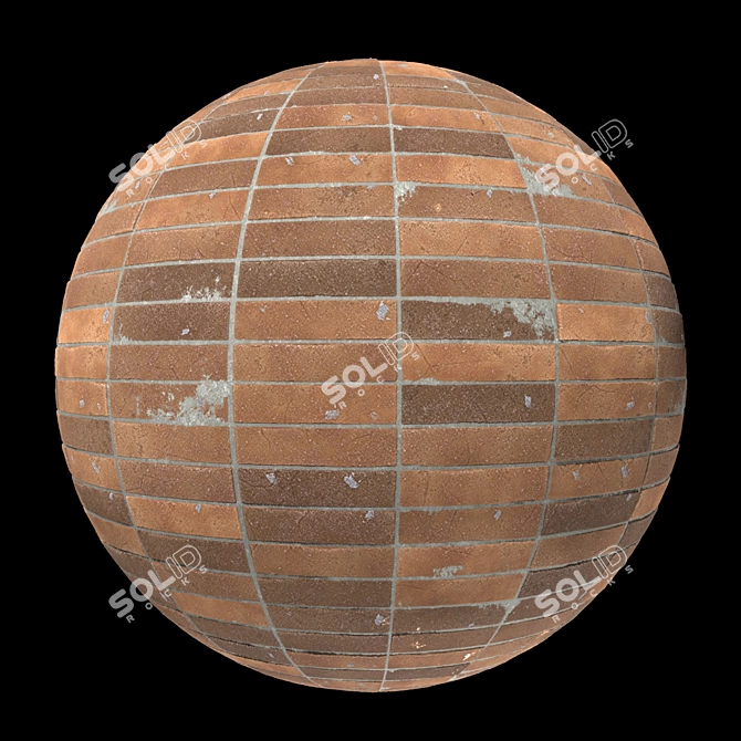 High-Quality Red Brick Texture 3D model image 4