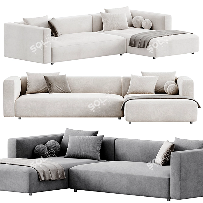 Modern Modular Match Sofa Prostoria 3D model image 1