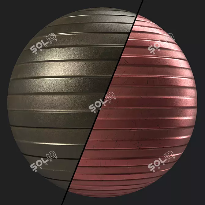 Metal Panels Painting PBR Seamless 3D model image 1