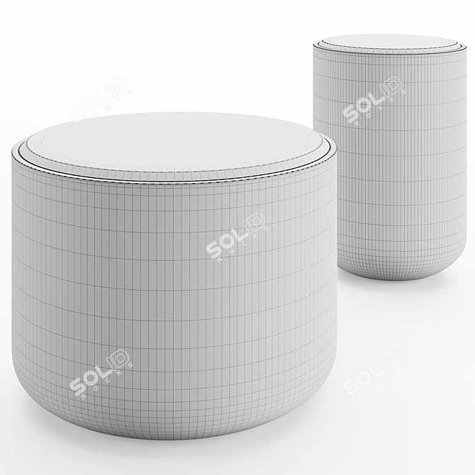 Modern Minimalist Bala Tables 3D model image 3