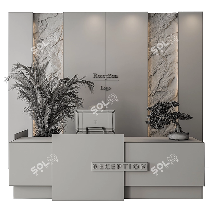 Welcome Desk - Executive Elegance 3D model image 6