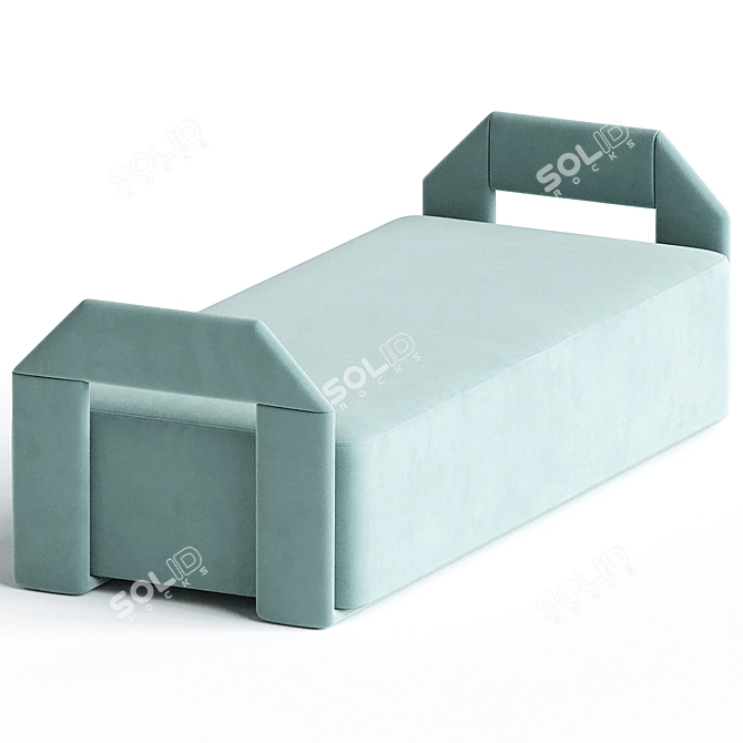 Luxury Ruban Bench Pierre Frey 3D model image 2