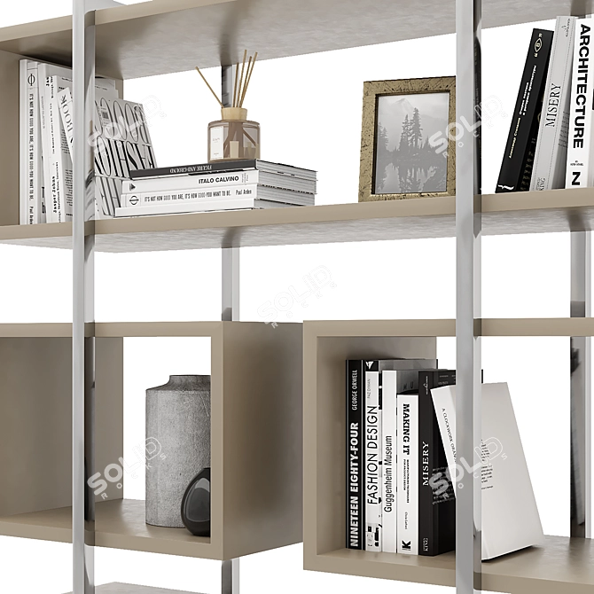 Praga Shelving Unit by LasKasas 3D model image 4