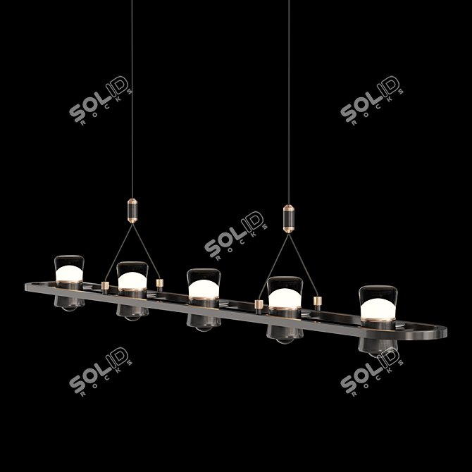 Modern LED Track Lighting Fixture 3D model image 5