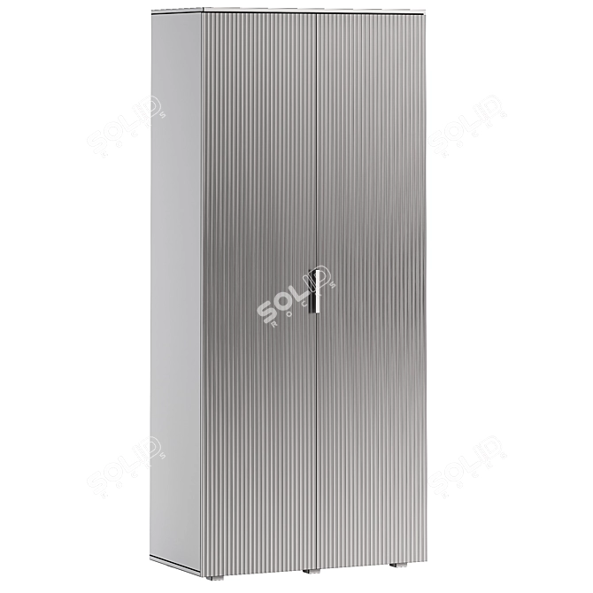 Ensson Swing Wardrobe, Latte Finish 3D model image 2