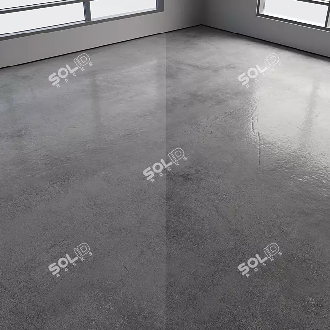 Colorful Seamless Polished Concrete Floor 3D model image 3