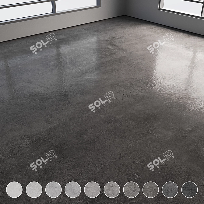 Colorful Seamless Polished Concrete Floor 3D model image 7