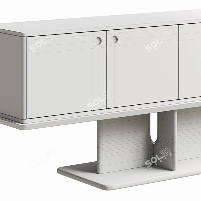 Modern Intersection Console Table 3D model image 4