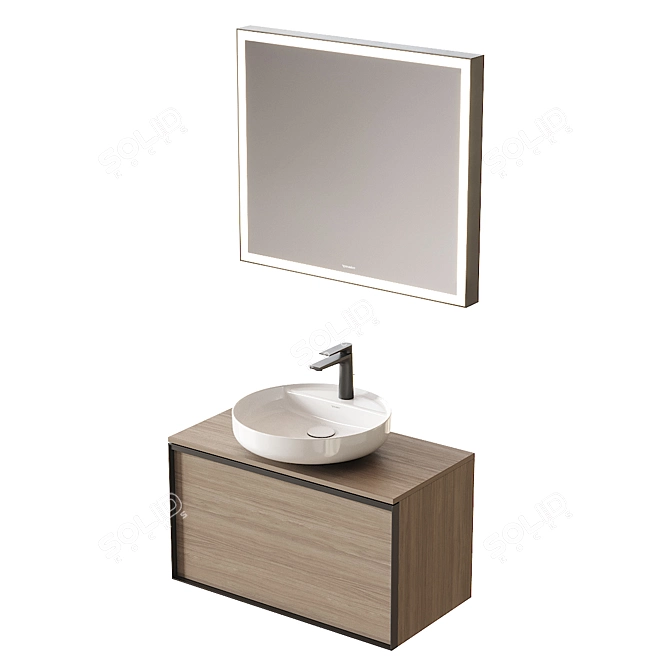  Modern Luxe Bathroom Set 3D model image 2