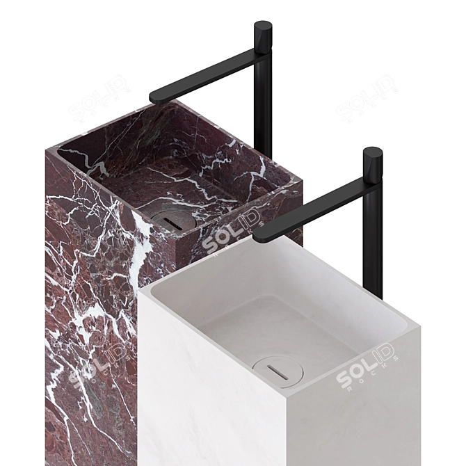 Antonio Lupi FUSTO 185 Floor Sink 3D model image 2