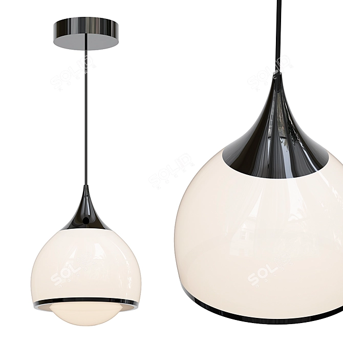 Stylish Reese Pendant Light 3D model image 2