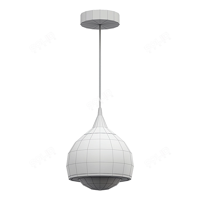 Stylish Reese Pendant Light 3D model image 3