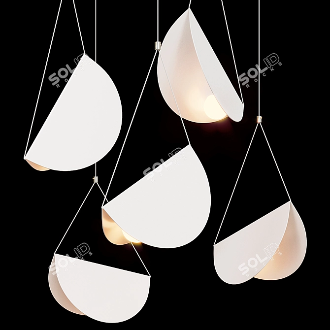 Modern Hanging Lamp AIR 3D model image 1