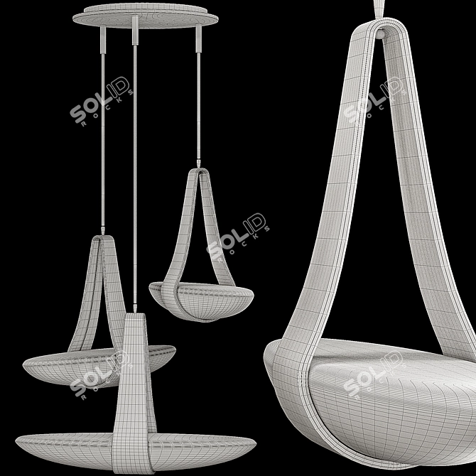 Sophia Chandelier 3D Model Collection 3D model image 7