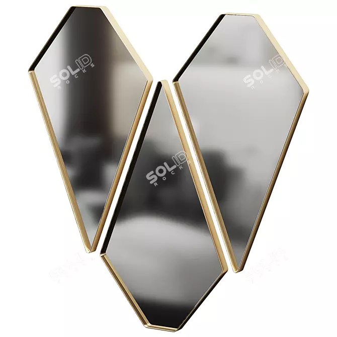 Nolan 2015 Wall Mirror Render 3D model image 2