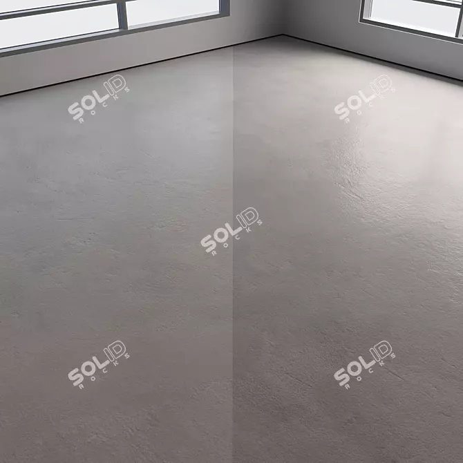 Polished Seamless Colored Concrete Floor 3D model image 2