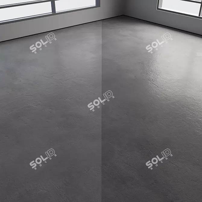 Polished Seamless Colored Concrete Floor 3D model image 3