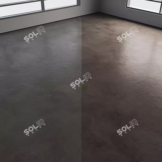 Polished Seamless Colored Concrete Floor 3D model image 4