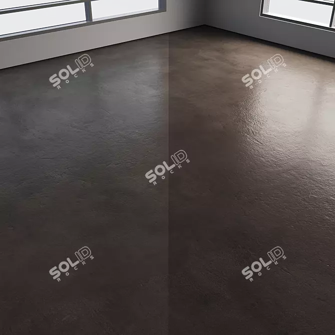 Polished Seamless Colored Concrete Floor 3D model image 5