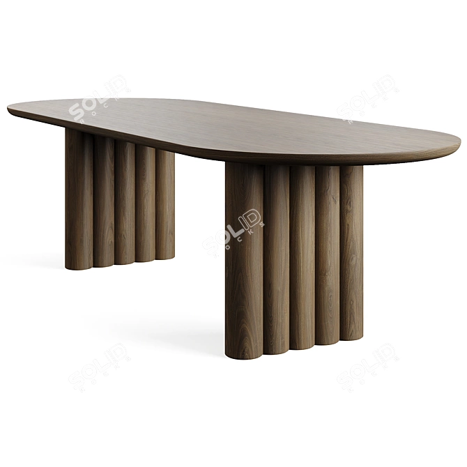 Plush Collection Dining Table 3D model image 2