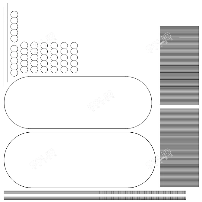 Plush Collection Dining Table 3D model image 7