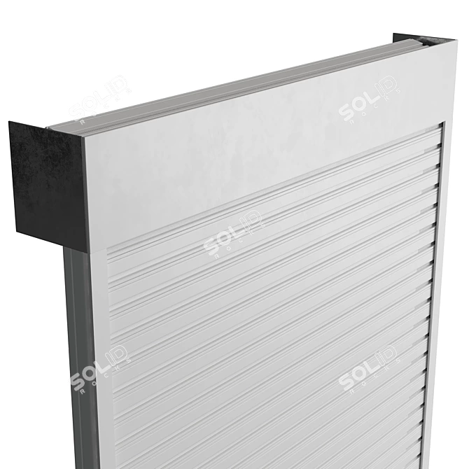 Outdoor Electric Roller Garage Shutter 3D model image 3