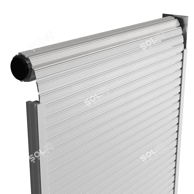 Outdoor Electric Roller Garage Shutter 3D model image 4