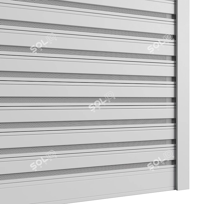 Outdoor Electric Roller Garage Shutter 3D model image 5