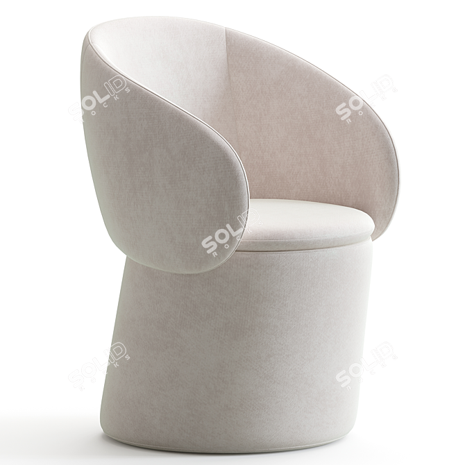 Modern Chic Nebula Seat Design 3D model image 2