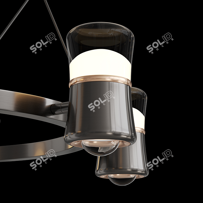 Ring LED Ceiling Light Fixture 3D model image 3