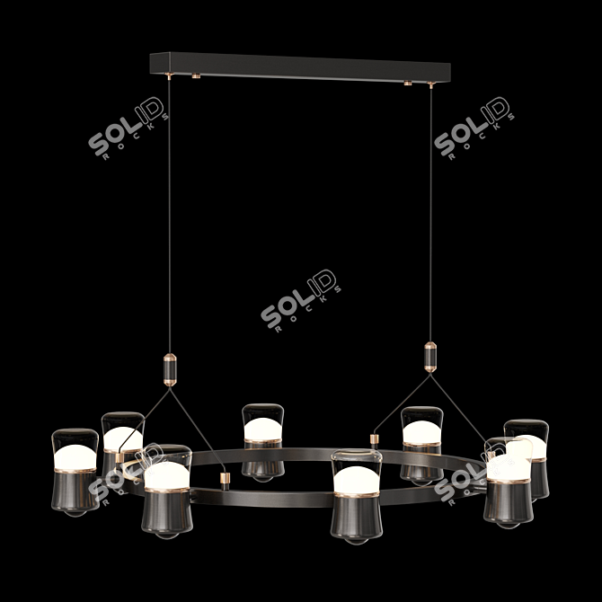 Ring LED Pendant Lamp MEDVIN 3D model image 2