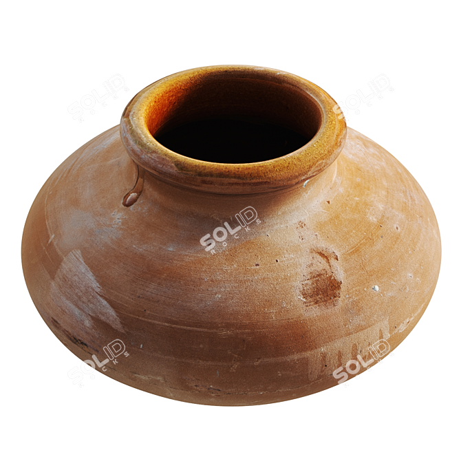 Pot 3D Model: Realistic Photoscan 3D model image 1