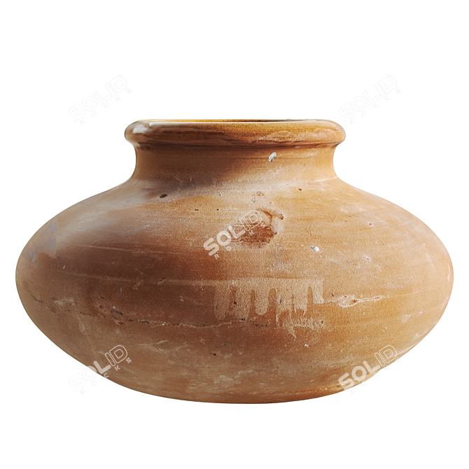 Pot 3D Model: Realistic Photoscan 3D model image 3