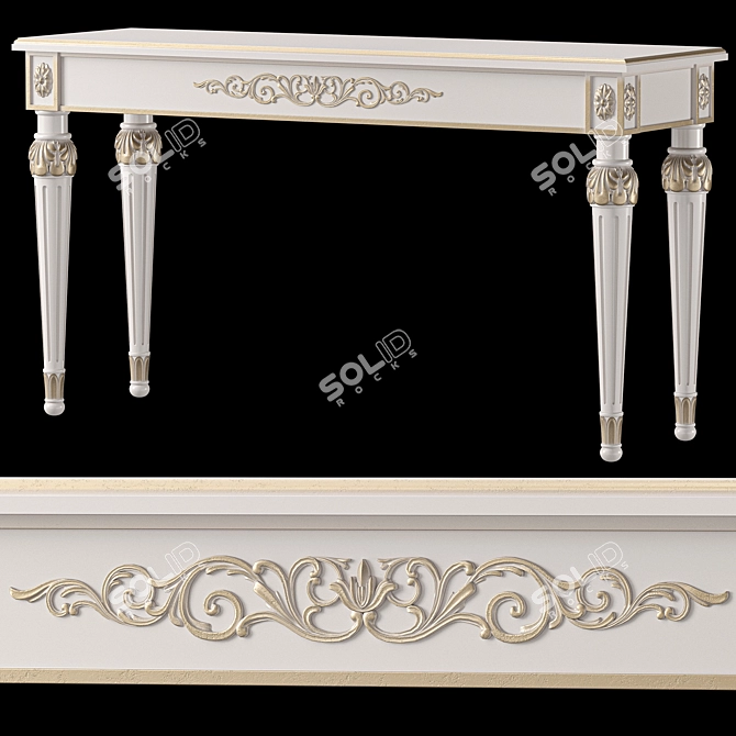 Luxury Versace Home Vanitas Console 3D model image 1