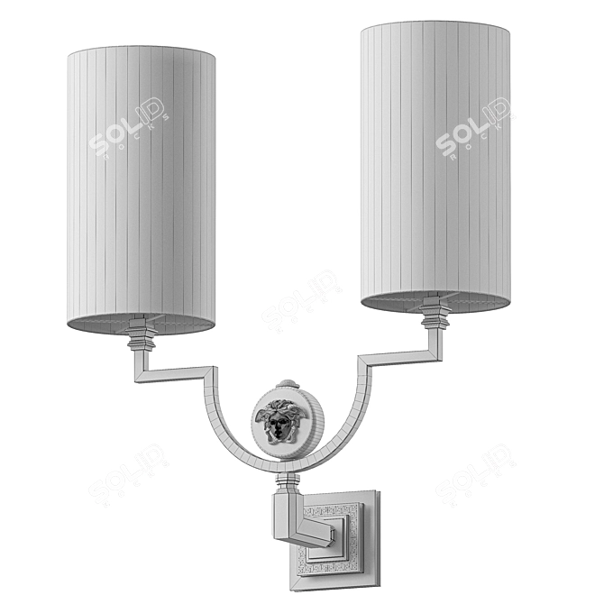 Luxury Versace Via Gesu Wall Lamp 3D model image 2