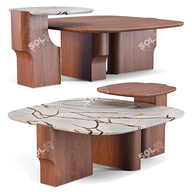 Kenya Coffee Tables Collection 3D model image 1