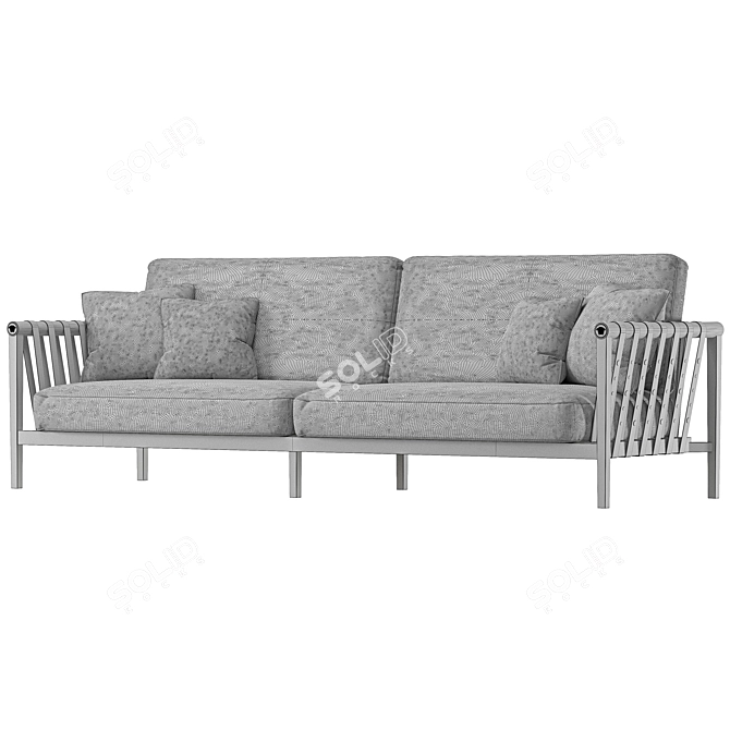 Luxury Versace Jungle Sofa 3D model image 3