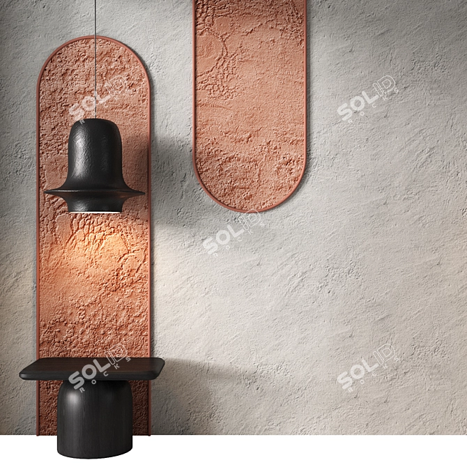 Clay Headboard Wall Panel 400x300 cm 3D model image 2