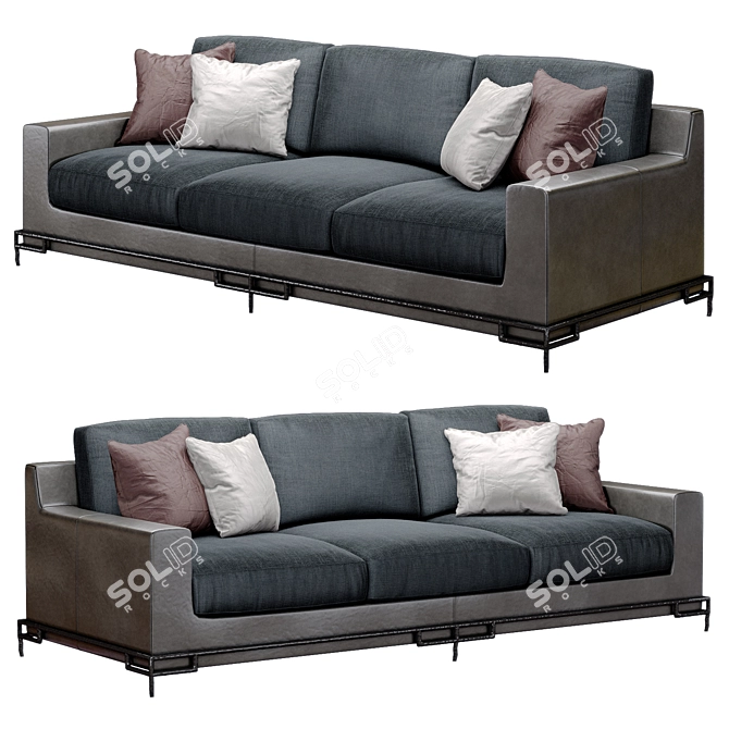 Luxury Studio Liaigre Erudit Sofa 3D model image 1