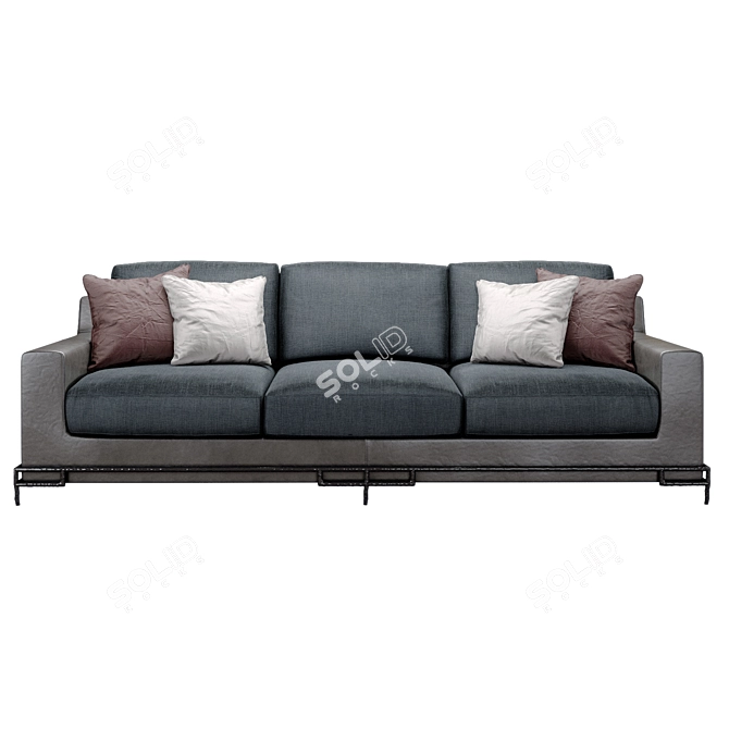 Luxury Studio Liaigre Erudit Sofa 3D model image 2