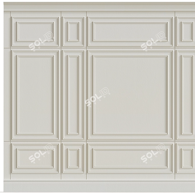 Decorative Plaster with Molding #64 3D model image 4