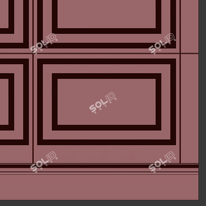 Decorative Plaster with Molding #64 3D model image 6