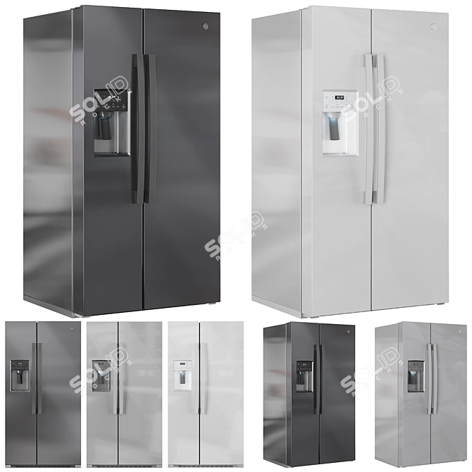 GE Refrigerator Bundle, Multiple Models 3D model image 2