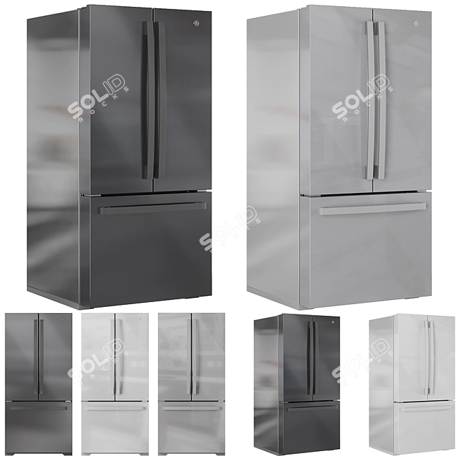 GE Refrigerator Bundle, Multiple Models 3D model image 3