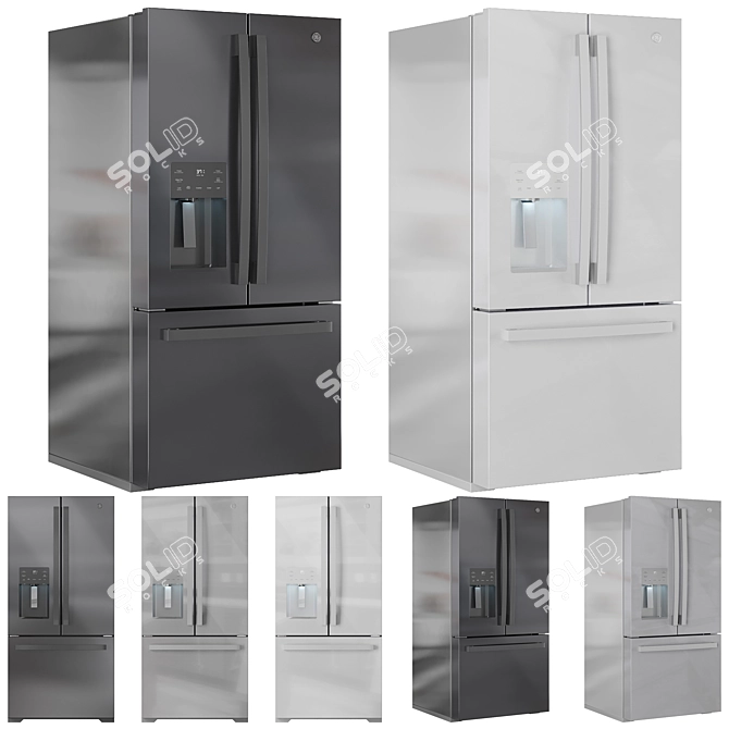 GE Refrigerator Bundle, Multiple Models 3D model image 4