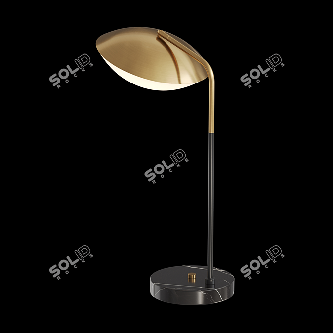 Artisan Crest LED Table Lamp 3D model image 3