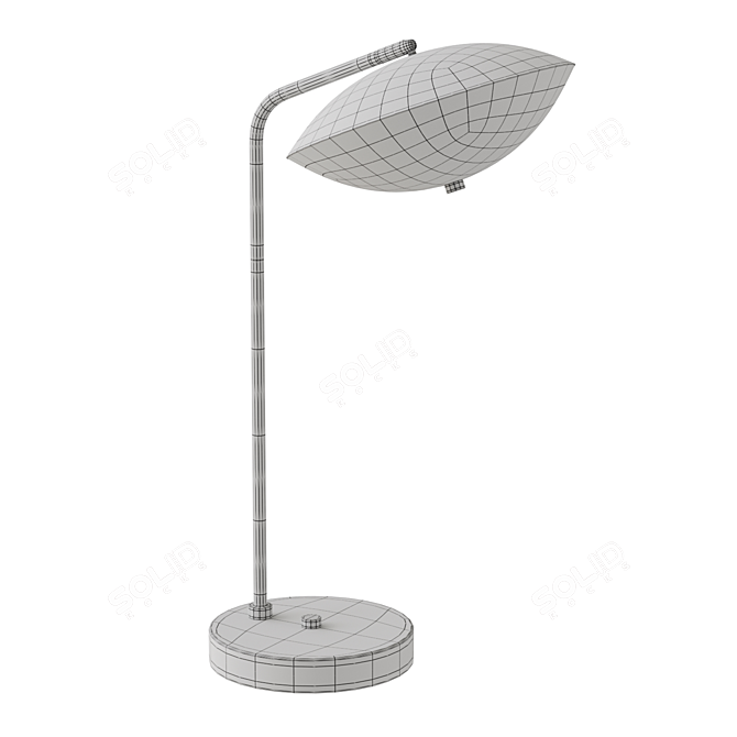 Artisan Crest LED Table Lamp 3D model image 4