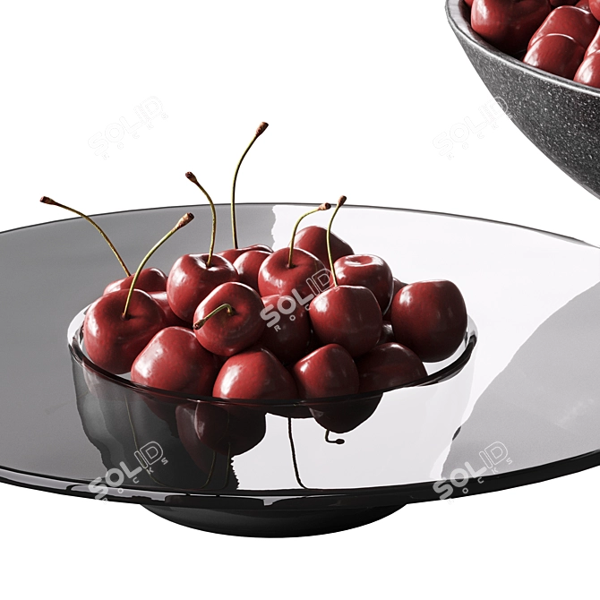 Cherry Dish 3D Model Kit 3D model image 2