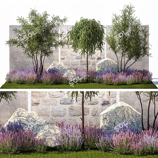 Title: Landscape Design Plant Collection 3D model image 1