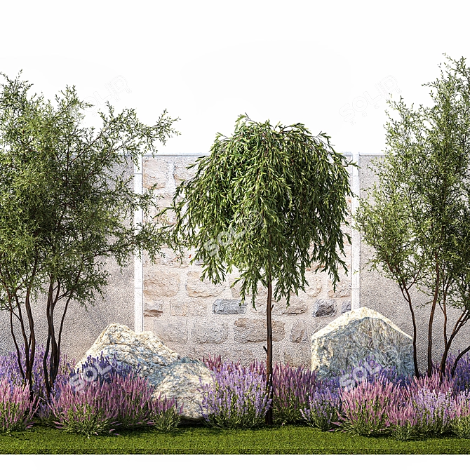 Title: Landscape Design Plant Collection 3D model image 3